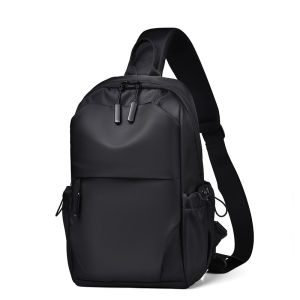Mens Multifunctional Chest Bag with Adjustable Shoulder Straps Suitable for Sports Business Travel Commuting Daily Outings