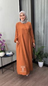 Gamis Najwa: Dress Muslimah Polos Rayon Twill & Gamis Dewasa Terbaru 2025