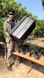 ลังแคมป์ปิ้ง กล่องตั้งแคมป์ แข็งแรงทนทาน กล่องอเนคประสงค์ 50/65L ความจุขนาดใหญ่พิเศษ