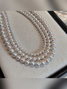 Aurora Mirror Surface Pearl Necklace Womens Style Pink Light Luxury Clavicle Chain Fashion Jewelry Accessory  Outlined