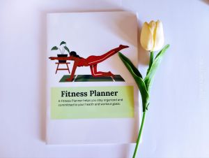 Fitness Planner Notebook | Workout Tracker & Exercise Log | Health & Wellness Journal | Fitness Goals Planner | A5