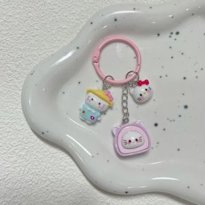 Keychain sanrio kuromi melody cinnamoroll hello kitty keyring pendant gantungan kunci hp tas lucu