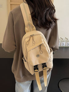 Womens Crossbody Bag Canvas Single Shoulder Commuter Backpack Casual Versatile Chest Bag Nylon Material Soft Structure