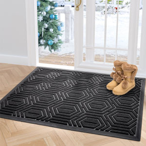 Door Mat Entrance Floor Mat Outdoor Rubber Doormat Dustproof Welcome Carpet Indoor Carpet Household Entryway Wear-Resistant Non-Slip Foot Pad Bathroom Hallway Rugs Hotel Mall Entry Door Mat