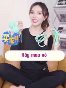 Dây nhảy không dây Bóng chịu lực Thể dục trong nhà Thể thao Thể dục mục đích kép Chất liệu PVC cao su đàn hồi