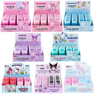20pcs Sanrio Hello Kitty Eraser Hello Kitty Kuromi melody Cinnamoroll Student Stationery pencil Eraser School Supplies Wholesale