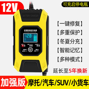 High Power Car Bottle Charger 12V 24V Smart Pulse Repair Motorcycle Battery Charging Machine with Stop Start Feature