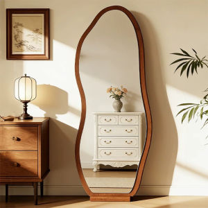Elegant Retro Floor Standing Full Length Mirror