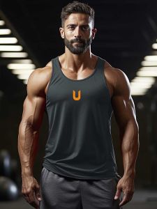 JIANSHENSHIJIAJIANSHEN | Lightweight Elastic Quick Drying Workout Tank Top Show Muscle