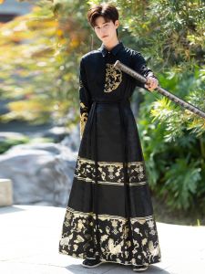 Original Large-Size Hanfu Mens Wardrobe Set New Chinese Style Maho Dress Daily Use Outfit for Teenagers