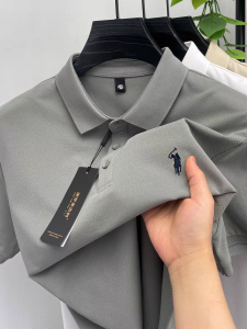 Designer brand summer short sleeve polo shirt high-end pony embroidery fashion new breathable T-shirt luxury Paul mens clothing