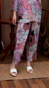 Oriana Sleepwear Piyama Long Sleeve Balon Aliana Series | Baju Tidur Jumbo Pajamas One Set