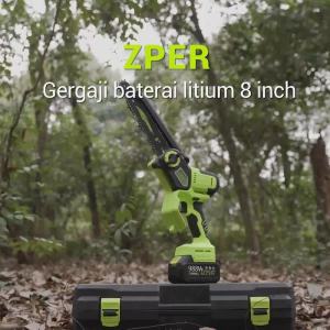 ZPER Brushless Chainsaw mini 6 Inch Chainsaw Chain Saw Cordless Gergaji Rantai Elektrik ZP037