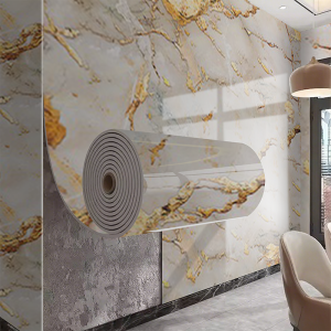 Decorative Waterproof Self-Adhesive Wallpaper 40cm Marble Pattern Stickers for Living Room Bathroom and Home Decoration Project