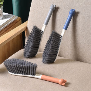 Homenhome ขนแปรงนิ่มขนแปรงปัดฝุ่นการ์ตูนสีใหม่ที่จับยาวสำหรับใช้ในครัวเรือน