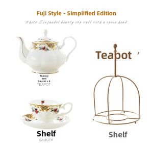 PINLAIYUN | Elegant Luxury Bone China English Style Coffee Cup Set