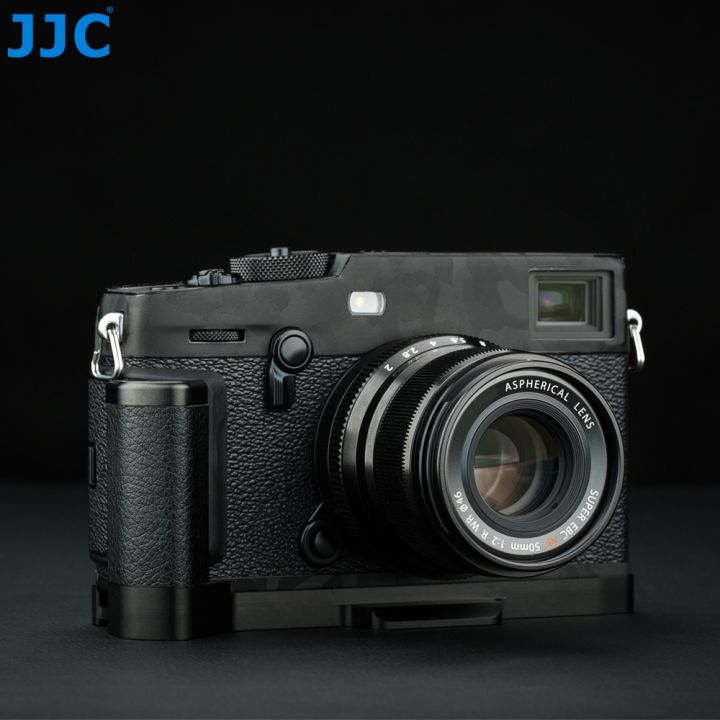 JJC MHG-XPRO3 Tay Cầm Bằng Kim Loại Chắc Chắn Giá Đỡ Tay Cầm An Toàn Cho Máy Ảnh Fuji Fujifilm X-PRO3 X-PRO2 X-PRO1 XPRO3 XPRO2 XPRO1, Thiết Kế Tấm Chống Trượt, Thiết Kế Tấm Tháo Nhanh Loại Arca