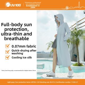 UV100 | Anti-UV Breathable Womens Long Sun Protection Jacket