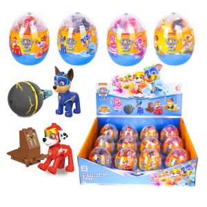 Paw Patrol หุ่นตัวการ์ตูนมาชอลไล่ล่าสกายการ์ตูนโมเดลรถบล็อกปราสาทรูปร่างอิฐสำหรับเด็กของขวัญของเล่นคริสต์มาสที่เข้ากันได้