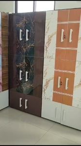 JUMBO - Gantung Lemari Pakaian Dilipat Bebas Dengan Pintu Magnetik Furniture Minimalis 6 Pintu Bingkai Integrasi Dilipat Bebas Instalasi Modern Gratis Untuk Sewa Kamar Lemari Baju Plastik Premium Kabinet Penyimpanan Serbaguna (5 Pola Tersedia)