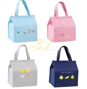 EMYSHOP Fruit Design Canvas Insulation Waterproof Lunch Bag Hot & Cooler Handbag Tote Bag Food Storage Bag