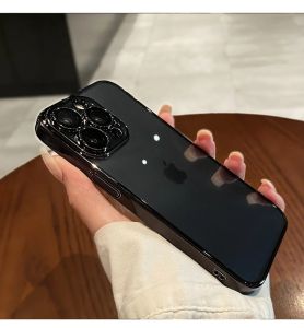 💗Internet celebrity trend+In stock+COD Luxury Electroplated Protection Case For iPhone 11 12 13 14 15 Pro Max Xs XR Max 7 8 Plus Mini SE2020 Soft Transparent Cover