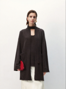 New Style Mid-Length Loose Casual Knitted Cardigan
