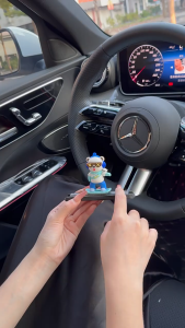 Sliding Bear Skateboard/Hiasan Mobil Sliding Bear Skateboard Effect/Beruang geser hiasan dashboard mobil lucu CSY-01
