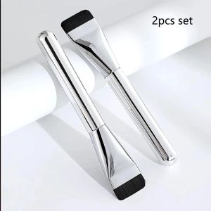 -1/2pcs Flat Head One Line Foundation Makeup Mask Ultra-Thin Flawless Bare Skin Concealer Brush Makeup Tool Brush