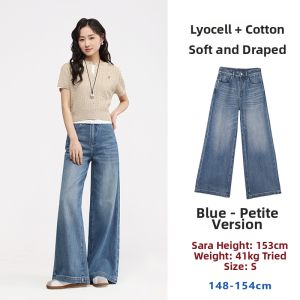 HIPPIE MISS | Hippie Girl Style Tencel Wide Leg Jeans