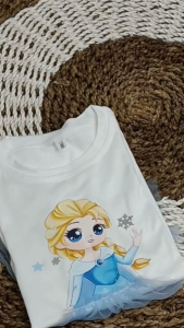 T-SHIRT ANAK PEREMPUAN KEKINIAN/ ATASAN BAJU ANAK PEREMPUAN TRENDY/ BAJU KAOS ANAK PEREMPUAN MOTIF KARTUN LUCU / KAOS PRINCESS TERBARU
