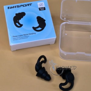 Penutup Telinga Earplug Noise Reduction TaffSport 3 Layer Ultrafit - Peredam Suara Sumbat Telinga Earbuds | KYOMED