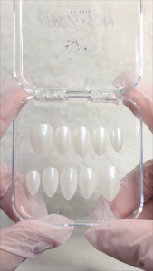 Arias Handmade Press-on Nails | * WHITE PEARL *