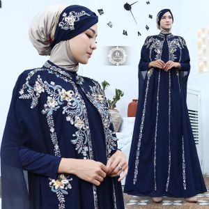 BAJU KAFTAN NABILA  SATU SET TERABRU SUPER MEWAH ELEGAN- KAFTA NABILA LEBRAN 2023  - KAFTAN PESTA HARGA PROMO