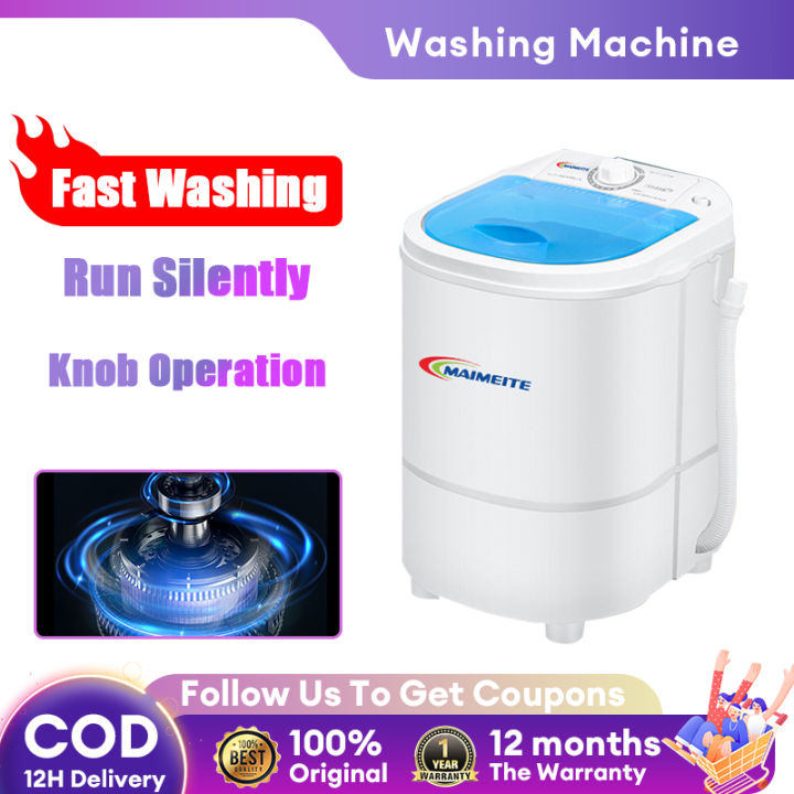 Mini washing machine 5KG semi-automatic household clothes cleaning