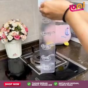 Gantungan Tempel Transparan Magic Hook Tempel Ajaib Gantungan Dapur Gantungan Silicon Dinding Tempel Serba Guna