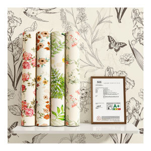 French Style Wall Paper Self Adhesive Waterproof Moisture Proof Wardrobe Furniture Renovation Bathroom Wall Stickers Washable