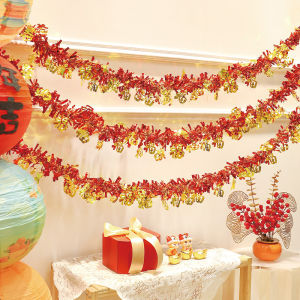 New Year Decorations Snake Year Festive Atmosphere Colorful Streamers Pull Flowers Hanging Ornaments Props Celebration Scenarios