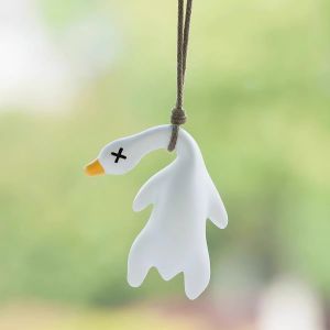 Color-Changing Roast Duck Mobile Phone Keychain Car Ornament Stewed Goose Mobile Car Decoration PVC Material Zodiac Themed