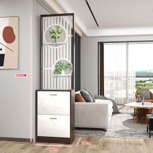 Modern Entrance Cabinet Shoe Cabinet Integrated Wall Entrance Partition Storage Rack Screen Living Room Decoration Wine Cabinet Minimalist