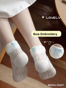 JIAZINI | Breathable Cute Bow Summer Thin Socks