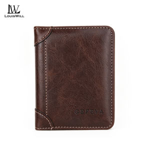 LouisWill Mens Short Wallet for Men Fashion PU Wallet Business Wallet Multi-Card Position Wallets Travel Purses Coin Pouch ID Credit Cards Holders Wallets for Men Wallet Leather Mens Wallet