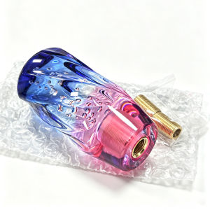 100mm Two-Tone Twisted Bubble Acrylic Gear Shift Knob Universal Car Gear Stick Head for Manual Automatic Car Truck