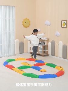 Colored Balance Beams Stepping Stones for Kids Non-Slip Textured Surface and Slip Resistant Floor