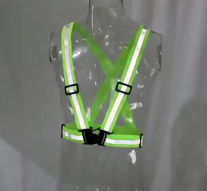 Universal Highlight Adjustable Reflective Vest with Reflector Band Reflective Running Gear for Night Walking Biking Safety Strap