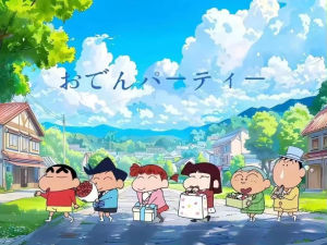 Bandai | Oil Painting Anime Crayon Shin-chan Kasukabe Friends Modern Wall Decor for Living Room Bedroom Perfect Gift No Frame