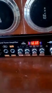 12V 220V 2000W 2-channel D-level HIFI Bluetooth 5.0 power amplifier car/MP3 player with luminou knob