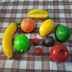 REPLIKA BUAH MIX 9 buah / BUAH PALSU / BUAH RESIN / BUAH PAJANGAN/HIASAN MEJA - BUAH MAINAN - BUAH EDUKASI