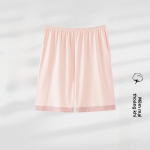 MiiOW | Quần short ngủ cotton nguyên chất cho nữ mùa hè mỏng thoáng khí mềm mại thoải mái quần đi dạo ngoài trời