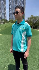 Áo thun polo ngắn tay taxi xanh sm premium nam nữ Full size